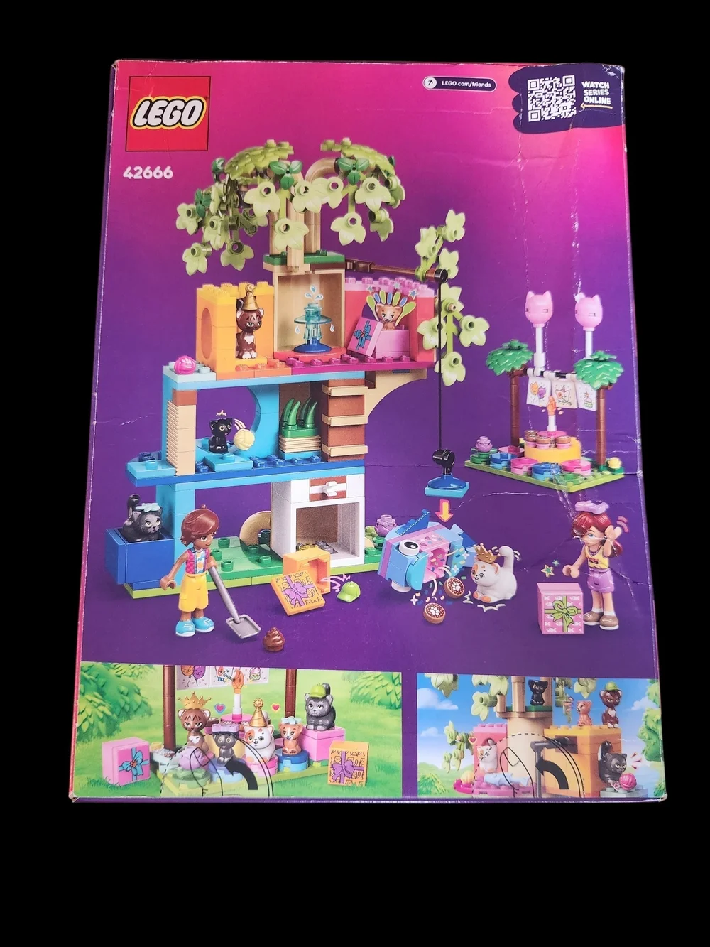 LEGO Friends Cat Birthday Party & Tree House Set (42666) - 321 PCS - NEW IN BOX